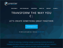 Tablet Screenshot of premierprint.com